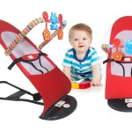 Baby bouncer with toy